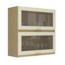 Ver imagem 1 de Armário Aéreo 80cm com 2 Portas Basculantes com Vidro Reflecta New York Movel na Caixa