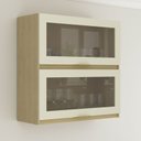 Ver imagem 5 de Armário Aéreo 80cm com 2 Portas Basculantes com Vidro Reflecta New York Movel na Caixa