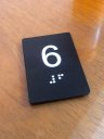 Ver imagem 7 de KIT 11 PLACAS BRAILE PS DO T° AO 10° ANDAR ELEVADOR PRETO