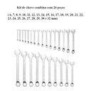 Ver imagem 2 de Jogo Chave Combinada Aço Carbono 6mm Ao 32mm 26 Pcs Brasfort