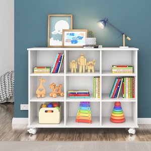 Nicho Organizador para Escritorio Quarto Infantil Montessoriano - Branco