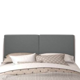 Cabeceira Suspensa Cama Box Casal Suede 140x55:cinza - 1