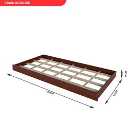 Sofá Cama Bicama Solteiro Madeira Maciça Lux - 5