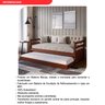 Sofá Cama Bicama Solteiro Madeira Maciça Lux - 8