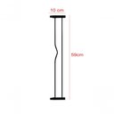 Ver imagem 2 de Extensor Prolongador de 10x59 Cm para Portão Grade Pet Altura 69 Preto B