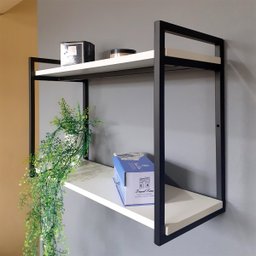 Prateleira Mdf Branco Sala Cozinha Nicho Industrial - 5