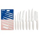 Ver imagem 2 de Jogo de Facas Tramontina Plenus em Aço Inox Cabos de Polipropileno Branco 8 Peças