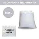 Ver imagem 5 de Puff Pera Redondo Gigante Suede com Enchimento Almofadão Decoração Conforto - Bege