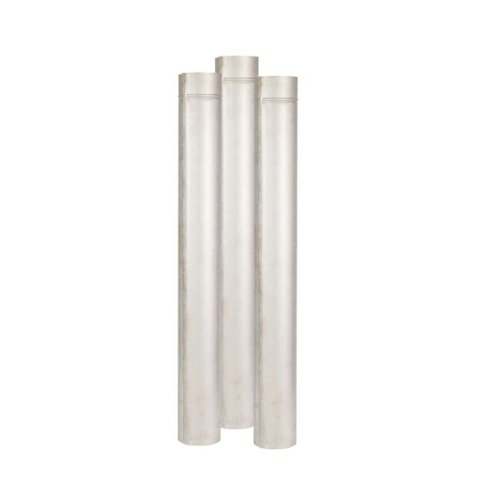 Kit 6 Cano Chaminé 1m 115mm + 2 Curva + Telha lisa.
