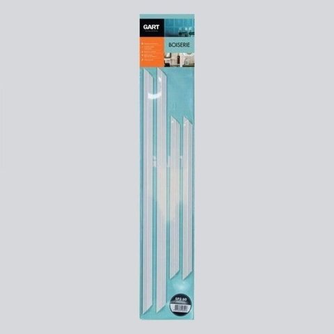 Kit c/30 Barras Boiserie em Poliuretano Gart 18m Branco Nmc Pisos