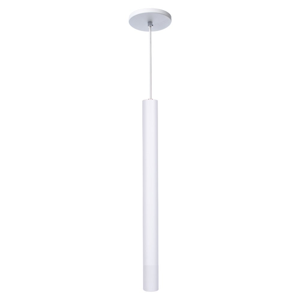 Kit 9 Pendente Luminária Tubo Branco 40 Cm - 2