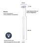 Kit 9 Pendente Luminária Tubo Branco 40 Cm - 3