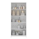 Ver imagem 6 de Conjunto Modulado de Armários Americano para Quarto 2 Peças Branco/Gelo