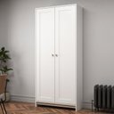 Ver imagem 5 de Conjunto Modulado de Armários Americano para Quarto 2 Peças Branco/Gelo