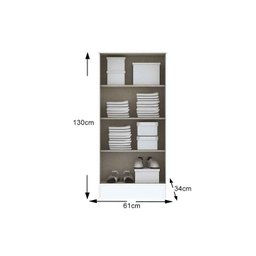 Armário Multiuso Lavanderia Zafira c/ 2 Portas Branco - Henn - 3