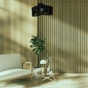 Ver imagem 4 de Luminária Pendente Trevo Modelo Ripado -:Preta