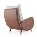 Ver mais imagens de Poltrona com Puff Corino Marrom/Cinza Eloá Plus 73cm