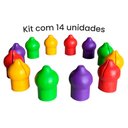 Ver imagem 3 de Kit Ponteiras Cônica para Haste de Cama Elástica Chicoplay 14 Unidades