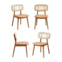 Ver imagem 1 de Kit 4 Cadeiras Madeira Maciça Liz CabeCasa MadeiraOriginals