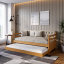 Ver imagem 1 de Sofá Cama Bicama Solteiro Madeira Maciça Lux