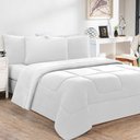 Ver imagem 1 de Kit Edredom + Jogo de Lençol Malha 100% Algodão Gran Moratta 7 Peças King - Branco-branco