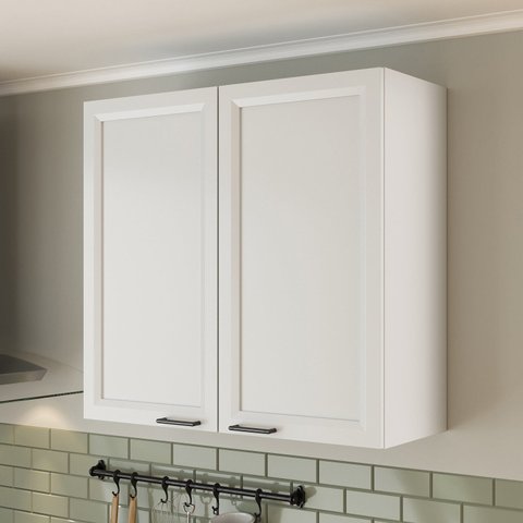 Armário Aéreo Planejado Duplo 80cm Soho CabeCasa MadeiraOriginals Branco