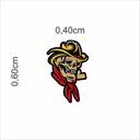 Ver imagem 2 de Tapete Capacho Caveira no Formato 60x40 Cm Antiderrapante.