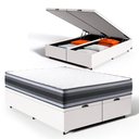 Ver imagem 4 de Cama Box Baú com Colchão de Espuma D45 Double Face Territory Hellen Queen 158cm