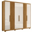 Ver imagem 2 de Guarda Roupa Araguaia 260cm 6 Portas Freijó Off White Moval
