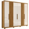Guarda Roupa Araguaia 260cm 6 Portas Freijó Off White Moval - 2