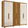 Guarda Roupa Araguaia 260cm 6 Portas Freijó Off White Moval - 11