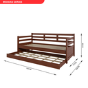 Ver imagem 2 de Sofá Cama Bicama Solteiro Madeira Maciça Enjoy