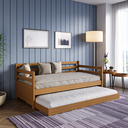 Ver imagem 1 de Sofá Cama Bicama Solteiro Madeira Maciça Enjoy