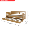 Ver imagem 2 de Sofá Cama Bicama Solteiro Madeira Maciça Enjoy