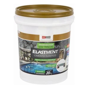 Manta Líquida Elastment Cimento Elástico 20kg Cinza Drylevis