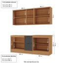 Ver imagem 3 de Cozinha Compacta Modulada 4 Peças 2 Aéreos 2 Balcões Soho CabeCasa MadeiraOriginals