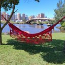 Ver imagem 1 de Rede Descanso Dormir Vermelho Reforçada Bucho de Boi Casal Luxo