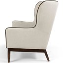 Ver imagem 5 de Kit 02 Poltronas Milena Base Madeira Algodão Capuccino - Nexta Casa