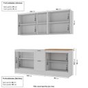 Ver imagem 2 de Cozinha Compacta 4 Peças 2 Aéreos 2 Balcões Soho CabeCasa MadeiraOriginals