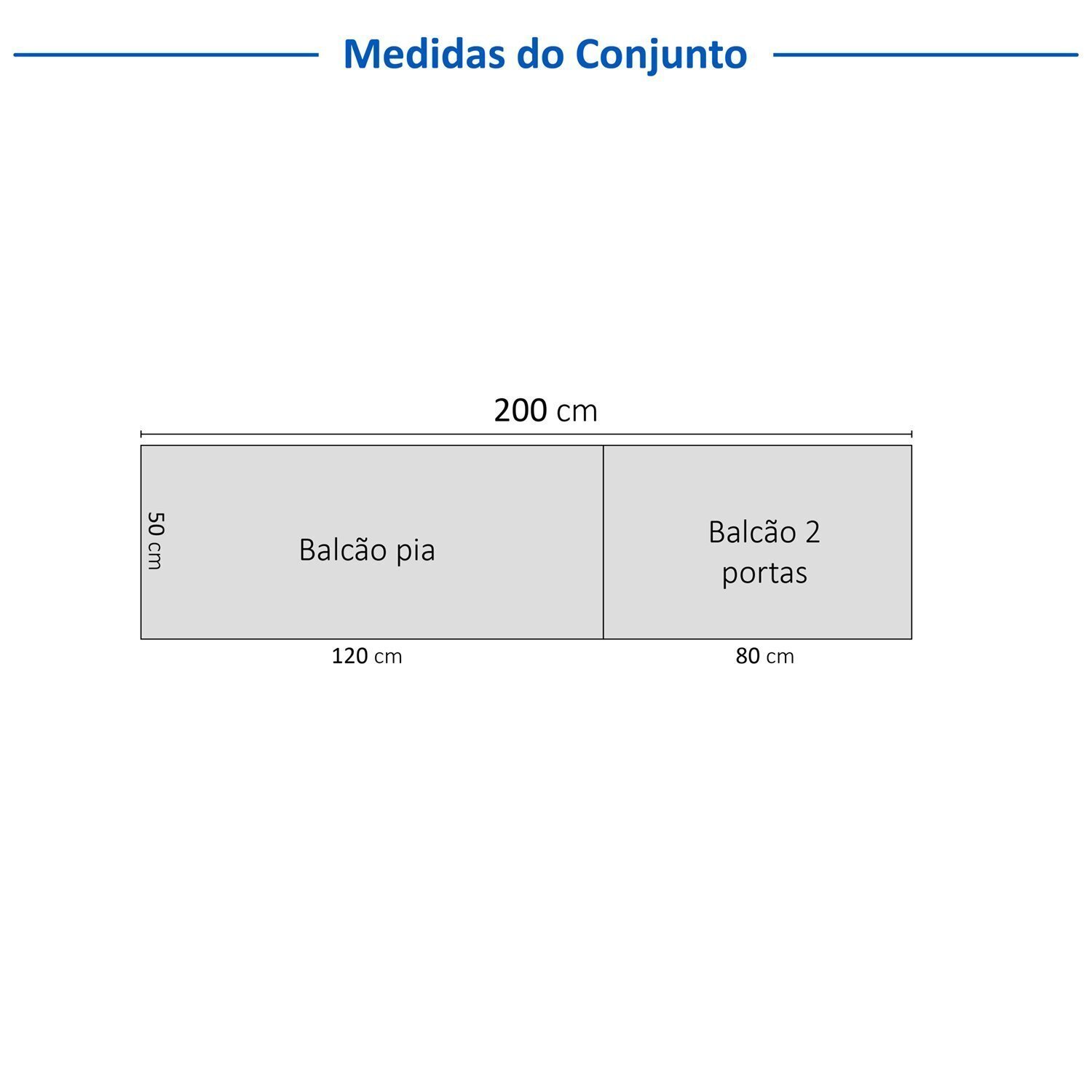 Cozinha Compacta 4 Peças 2 Aéreos 2 Balcões Soho Cabecasa Madeiramadeira - 3