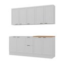 Ver imagem 2 de Cozinha Compacta Modulada 4 Peças 2 Aéreos 2 Balcões Soho CabeCasa MadeiraOriginals Branco