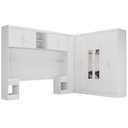 Ver imagem 3 de Guarda-roupa Modulado Soberano 11 Portas 5 Gavetas com Espelho Branco - Panorama Móveis