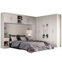 Ver imagem 5 de Guarda-roupa Modulado Soberano 11 Portas 5 Gavetas com Espelho Branco - Panorama Móveis