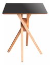 Ver imagem 2 de Mesa Quadrada em Madeira de 70cm June na Cor Preta