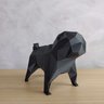 Pug Geométrico Decorativo Tamanho Médio - Preto - 1
