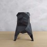 Pug Geométrico Decorativo Tamanho Médio - Preto - 2