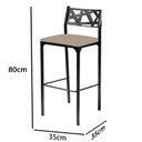 Ver imagem 4 de Kit 8 banquetas Eliza Gourmet suede bege-Gat Magazine