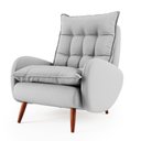 Ver imagem 7 de Poltrona Eloá Plus com Puff Linho para Sala de Estar