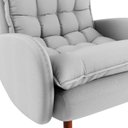 Ver imagem 6 de Poltrona Eloá Plus com Puff Linho para Sala de Estar
