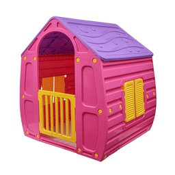 Casinha de Brinquedo Infantil Grande Playground Magic House Minnie Rosa - 4